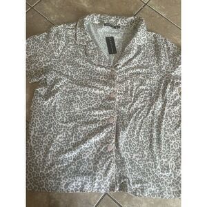 NWT Tart Collection XL Supersoft Animal Print PJ Top Sleepwear